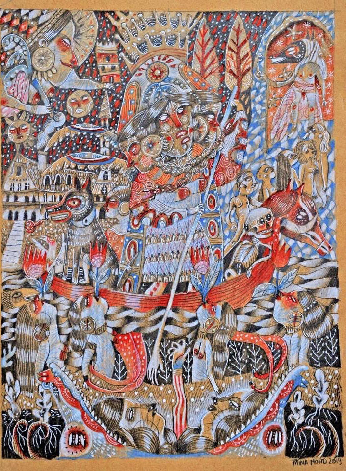 Charon, pencil on paper, 40/50cm, 2018 Charon, pencil on paper, 40/50cm, 2018