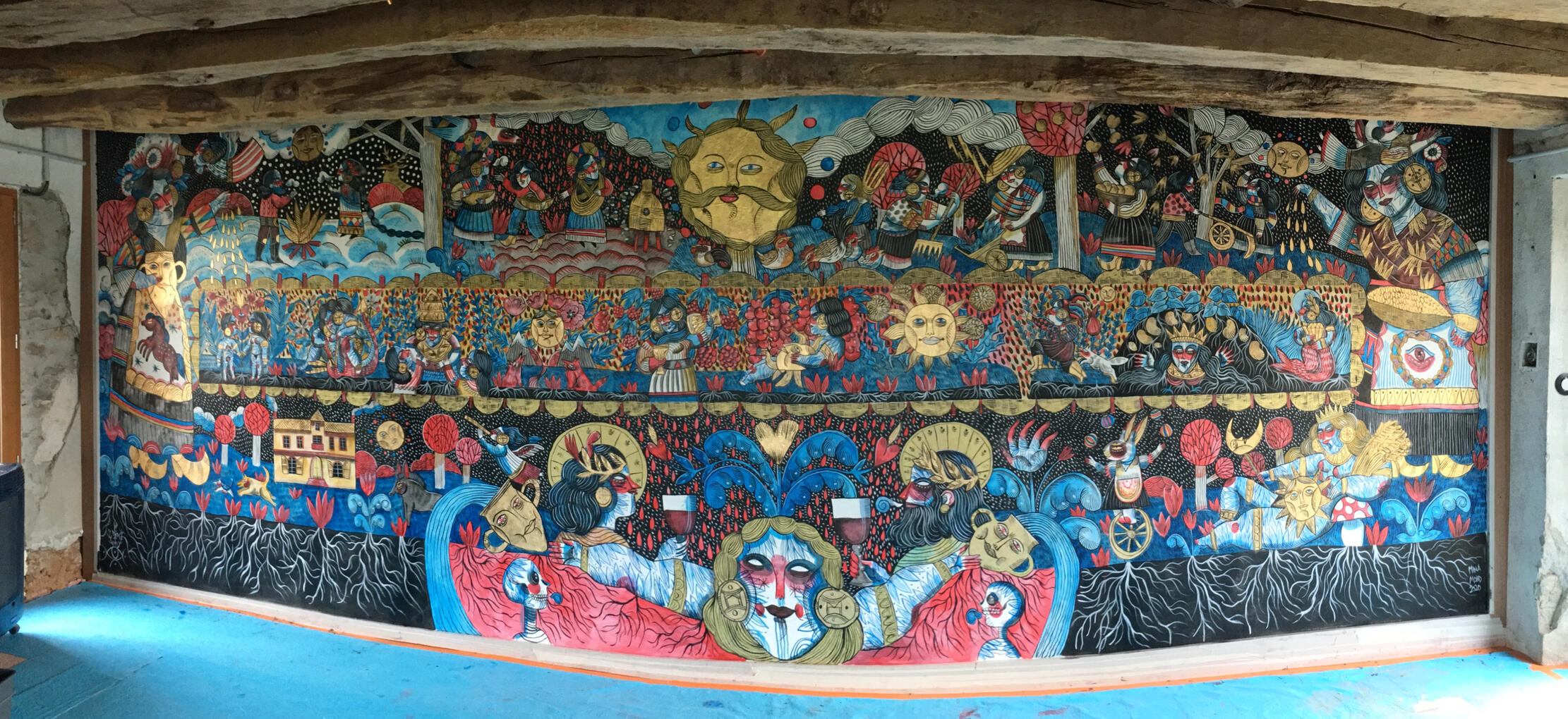 Four Season, 800/200cm, mural, Naucelle, 2020
